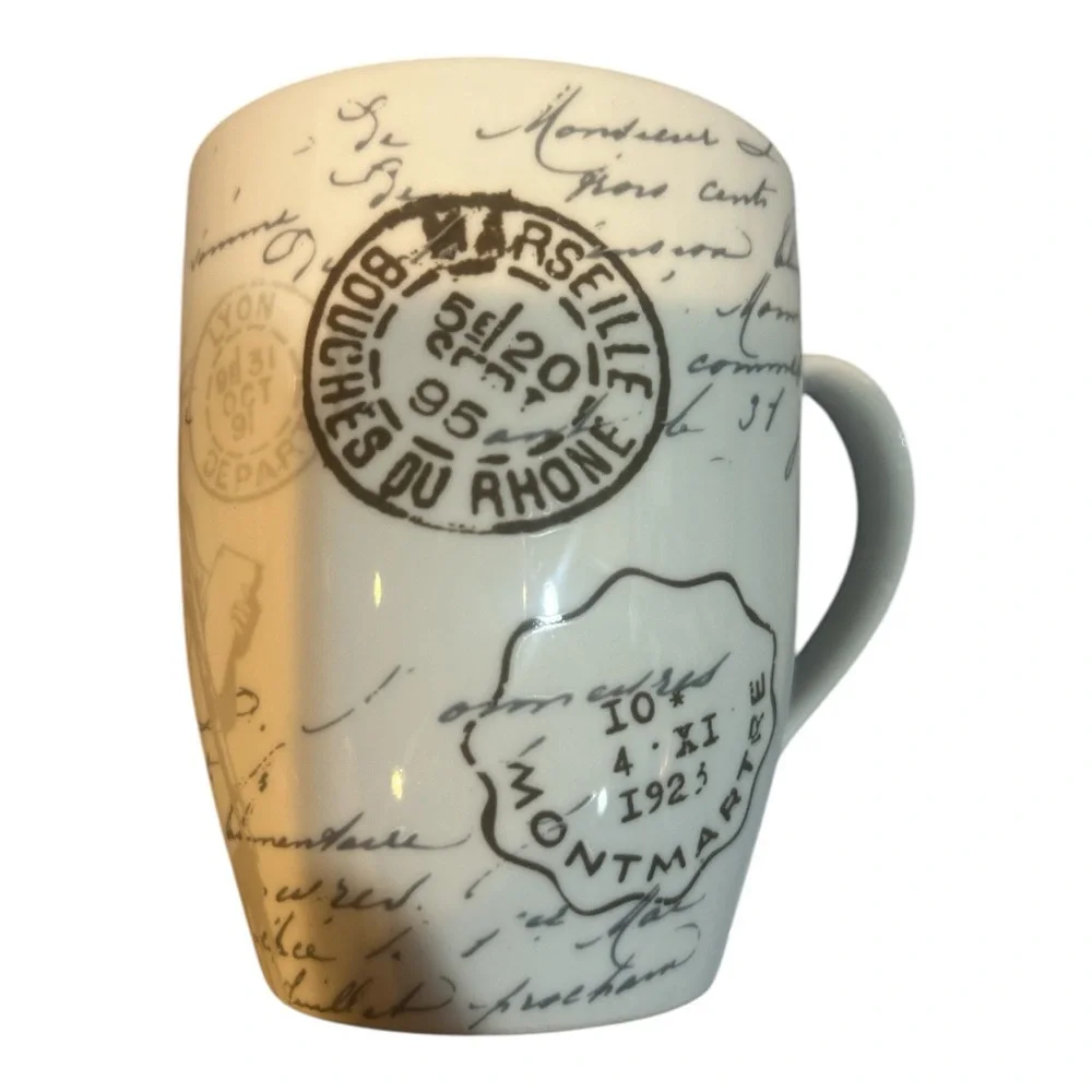 Crofton French Inspired Chalkboard Coffee Mug Set of 2